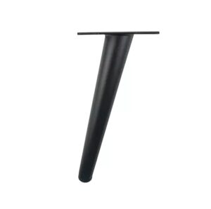 WCKARTI Sofa Hardware Leg 6 Inch / 15 Cms Sofa Furniture Black Finish Heavy Model Cone Shape Sofa Leg Set of 4
